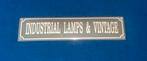 Emaille Wandbord - Industrial Lamps & Vintage, Ophalen of Verzenden