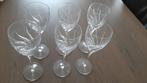 6 wijnglazen, kristal, Ophalen, Zo goed als nieuw, Kristal, Glas of Glazen