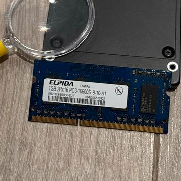 DDR3 1GB 1333MT/s SODIMM Elpida beschikbaar voor biedingen