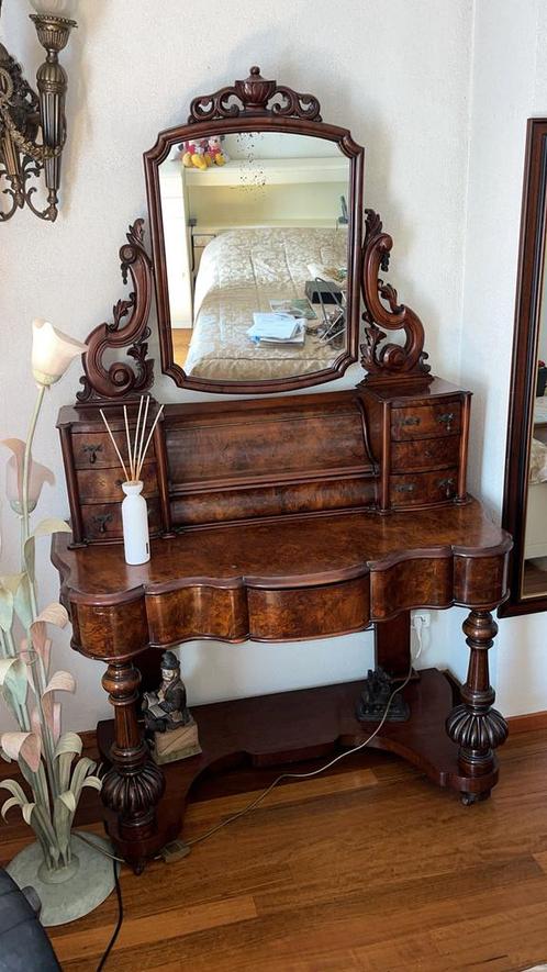 Victoriaanse kaptafel, Huis en Inrichting, Tafels | Kaptafels, Zo goed als nieuw, 150 tot 200 cm, 100 tot 150 cm, Hout, Ophalen of Verzenden