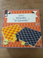 HEMA 2 in 1 Schaken en Dammen Bordspel, Een of twee spelers, Ophalen, Nieuw, Reisspel