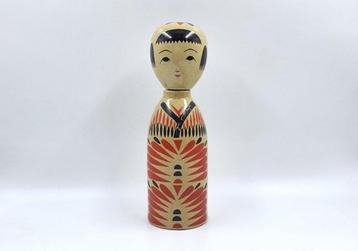 Aardewerk fles Kokeshi beschikbaar voor biedingen
