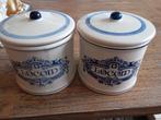 2 VINTAGE DELFT BLAUW APOTHEEK POTTEN NU 35 EURO ALLEBEI., Ophalen of Verzenden