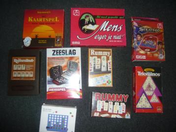 Reisspellen ;tratego; zeeslag'rummikub etc. beschikbaar voor biedingen