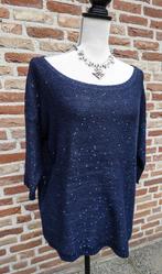 feestelijke blauwe bling trui van Phildar mt M met lovertjes, Blauw, Maat 38/40 (M), Ophalen of Verzenden, Phildar