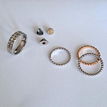 Melano Ring met Twisted Steentjes, maat 58 beschikbaar voor biedingen