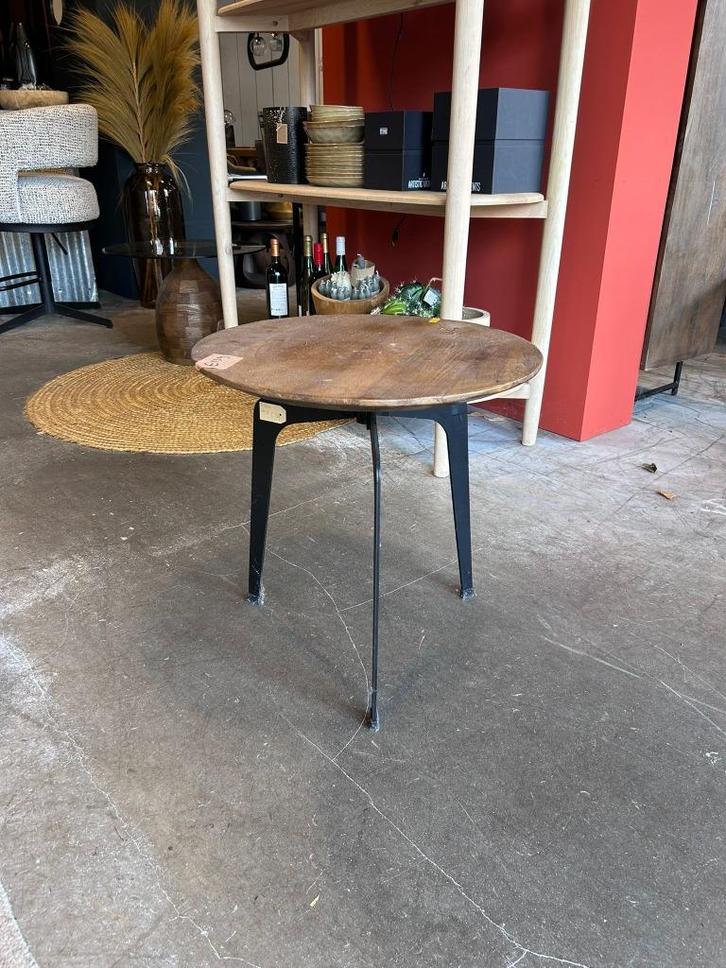 ByBoo bijzettafel bruin !showroom uitverkoop!, Huis en Inrichting, Tafels | Kaptafels, Nieuw, Minder dan 100 cm, 50 tot 100 cm