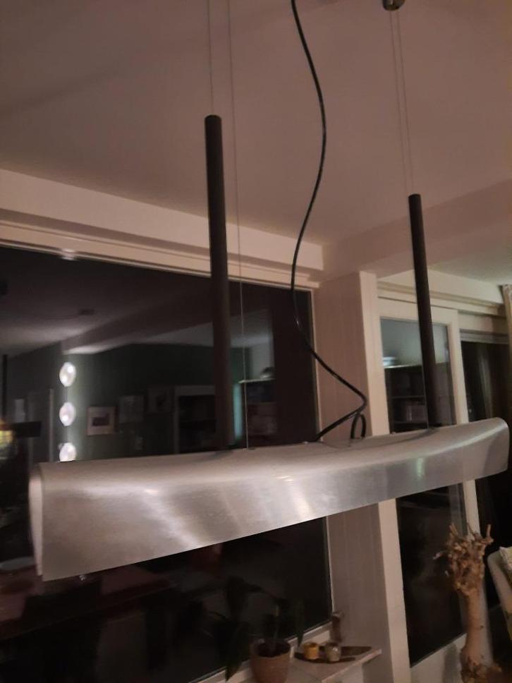 Design eetkamer lamp, Huis en Inrichting, Lampen | Tafellampen, Gebruikt, Minder dan 50 cm, Metaal, Ophalen