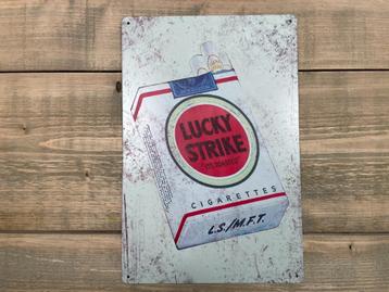 Reclamebord Lucky Strike 20x30 beschikbaar voor biedingen