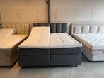 Elektrische Boxspring 180x200 Antraciet, Ophalen, 180 cm, 200 cm, Grijs