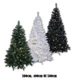 Kerstboom 300cm, 400cm, 500cm. Groen - Wit. Met Verlichting, Diversen, Kerst, Nieuw, Ophalen of Verzenden