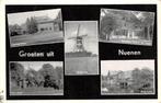 Nuenen Gemeentehuis Wind molen N.H. Kerk Watermolen Vincent, Verzamelen, Ansichtkaarten | Nederland, 1940 tot 1960, Ongelopen