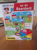 Clementoni spelend leren Op de Boerderij educatieve spel, Ophalen of Verzenden, Zo goed als nieuw
