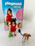 Playmobil City Life 5490, vrouw met puppy’s, Ophalen of Verzenden, Zo goed als nieuw, Complete set