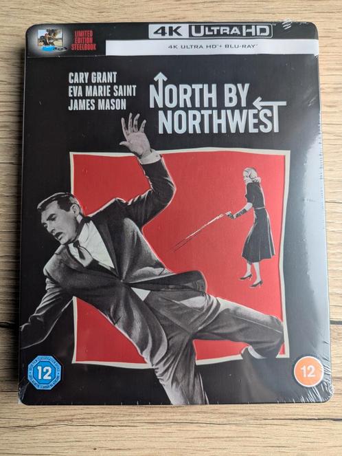 North by Northwest 4K Steelbook - Nieuw & Geseald, Cd's en Dvd's, Blu-ray, Nieuw in verpakking, Thrillers en Misdaad, Boxset, Ophalen of Verzenden