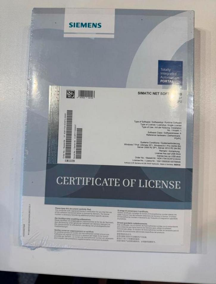 Siemens SIMATIC SOFTNET-PB S7 V12 SP2 - Nieuw & Verzegeld, Computers en Software, Besturingssoftware, Zo goed als nieuw, Windows