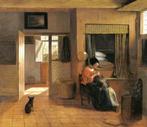 Schilderij Pieter de Hooch  (reproduktie), Antiek en Kunst, Ophalen