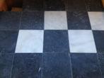 Zwart wit geblokt natuursteen getrommeld 20x20x1 cm., Ophalen, Overige typen, Info@walstra.nl, Nieuw