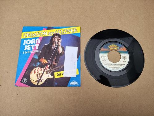 Single: Joan Jett & Blackhearts - Crimson And Clover (1982), Cd's en Dvd's, Vinyl Singles, Gebruikt, Pop, 7 inch, Verzenden