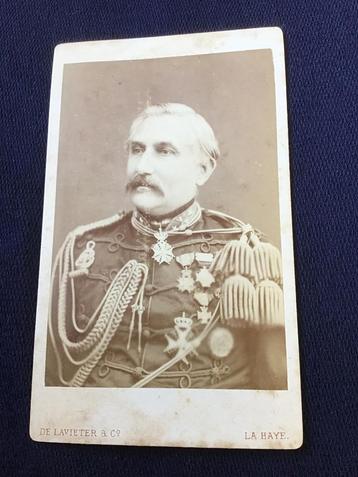 CDV, Militair Generaal Onderscheidingen, Carte de Visite beschikbaar voor biedingen
