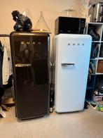 Smeg koelkast met intern vriesvak blauw of bruin, Witgoed en Apparatuur, Koelkasten en IJskasten, Ophalen, Gebruikt, 200 liter of meer