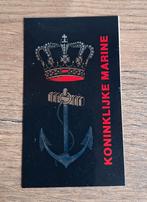 Koninklijke marine sticker, Ophalen of Verzenden, Nieuw, Overige typen