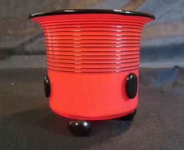 Art deco Tango glas, vaasje Michael Powolny, Loetz, ca 1920 beschikbaar voor biedingen