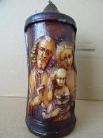 Vintage devotiekaars devotiestuk kaars Heilige Familie 19cm, Ophalen of Verzenden, Gebruikt, Overige typen, Christendom | Katholiek