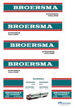 Vrachtauto decal 1:50 Broersma Stroobos ( combi ), Verzenden, Nieuw, Bus of Vrachtwagen, Overige merken
