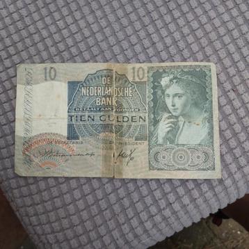 10 gulden biljet Herderin uit 1941 in FR
Serie 3 AN 020181  beschikbaar voor biedingen