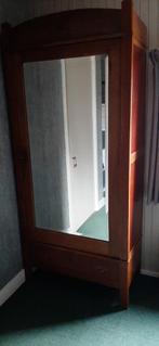 Antieke Legkast met Spiegel, Antiek, 200 cm of meer, 25 tot 50 cm, Met deur(en)