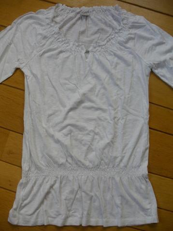ESPRIT t- shirt tuniek wit maat M - nieuw -