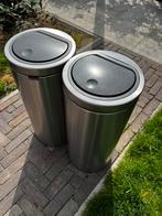 Brabantia prullenbakken (2 stuks, 30L), Huis en Inrichting, Ophalen, Rvs, 75 cm of meer, 20 tot 30 liter