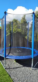 Trampoline met veiligheidsnet 244cm, Ophalen, Zo goed als nieuw