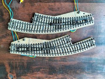 Marklin elektrische wissel M-rails HO 5140 – 5141 5142 bocht beschikbaar voor biedingen