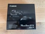 Canon g7x powershot mark 3 - NIEUW + FACTUUR ✅, Audio, Tv en Foto, Fotocamera's Digitaal, Canon, Compact, Nieuw, 8 keer of meer