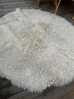 Zacht wit Flokati vloerkleed rond, Gebruikt, Rond, 200 cm of meer, Ophalen of Verzenden