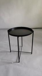 Ikea bijzettafel zwart, Minder dan 55 cm, Gebruikt, Rond, Ophalen