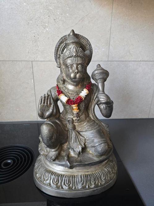 Bronzen Hanuman., Huis en Inrichting, Woonaccessoires | Boeddhabeelden, Zo goed als nieuw, Ophalen of Verzenden