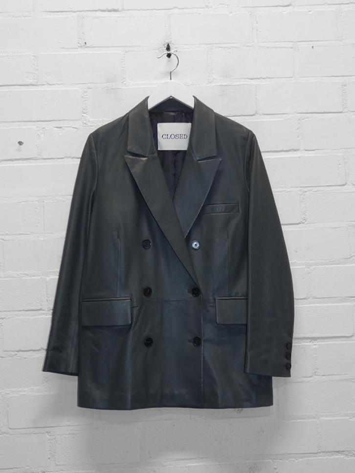 Closed - Prachtige leren blazer maat XS / S - Nieuw €1200, Kleding | Dames, Jasjes, Kostuums en Pakken, Nieuw, Jasje, Maat 34 (XS) of kleiner