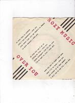 Single Roxy Music - Over you, Pop, Ophalen of Verzenden, Zo goed als nieuw