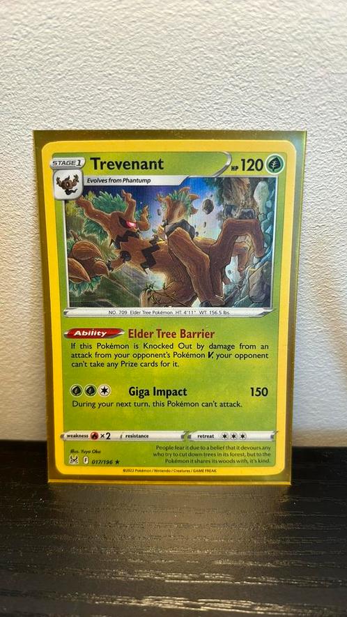 Trevenant 017/196 Lost Origin holo pokemon kaart, Hobby en Vrije tijd, Verzamelkaartspellen | Pokémon, Nieuw, Boosterbox, Ophalen of Verzenden