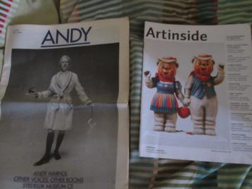 Artinside over oa JEFF KOONS + krant ANDY WARHOL beschikbaar voor biedingen