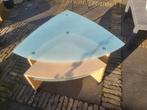 Vintage Leolux Salontafel teab, Ophalen, 50 tot 100 cm, Glas, Vintage