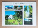 Laren - vierluik, met fontein, Verzamelen, Ansichtkaarten | Nederland, Ophalen of Verzenden, 1980 tot heden, Ongelopen, Noord-Holland