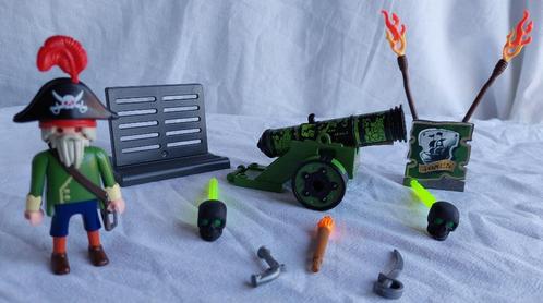 Playmobil 6162 Piraat met Groot Groen Kanon, Kinderen en Baby's, Speelgoed | Playmobil, Gebruikt, Complete set, Ophalen of Verzenden