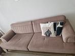 3- en 2-zits bank stof beige, Ophalen, Zo goed als nieuw, Rechte bank, Stof