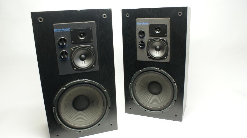 Omni Audio SA 12.3 Vintage 3-weg vloerstaande luidsprekers, Audio, Tv en Foto, Luidsprekers, Gebruikt, 120 watt of meer, Front, Rear of Stereo speakers