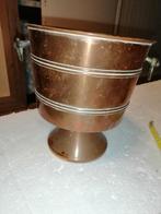 Vintage rood koperen bloempot, plantenbak op voet, Tuin en Terras, Bloembakken en Plantenbakken, Tuin, Gebruikt, Minder dan 30 cm