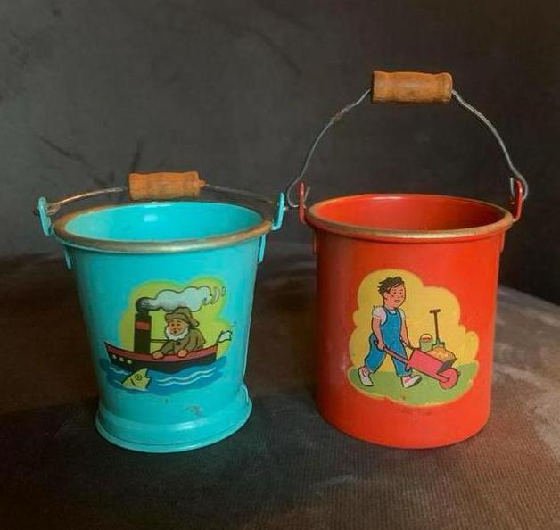 Miniatuur Metalen Emmertjes - Set van 2 - 6cm hoog, Ophalen of Verzenden, Gebruikt, Accessoires